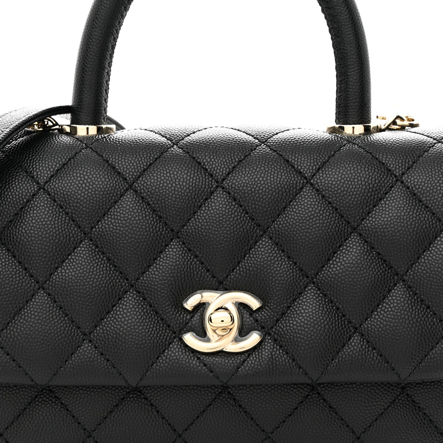 Chanel Caviar Quilted Mini Coco Handle Flap Black 8 of 11