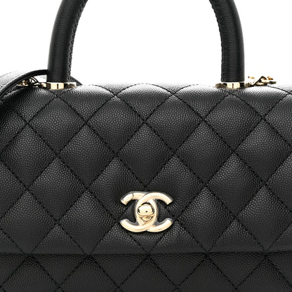 Chanel Caviar Quilted Mini Coco Handle Flap Black 8 of 11