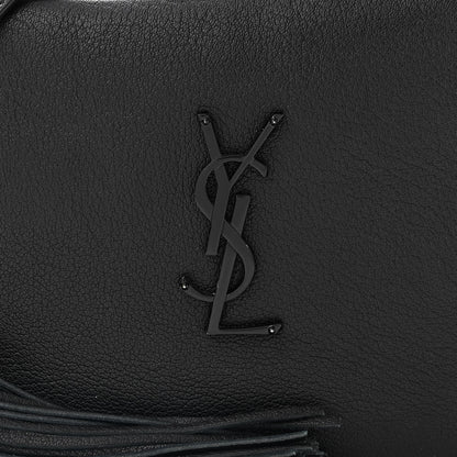 Saint Laurent Grained Lambskin Monogram Lou Camera Bag Black 8 of 10