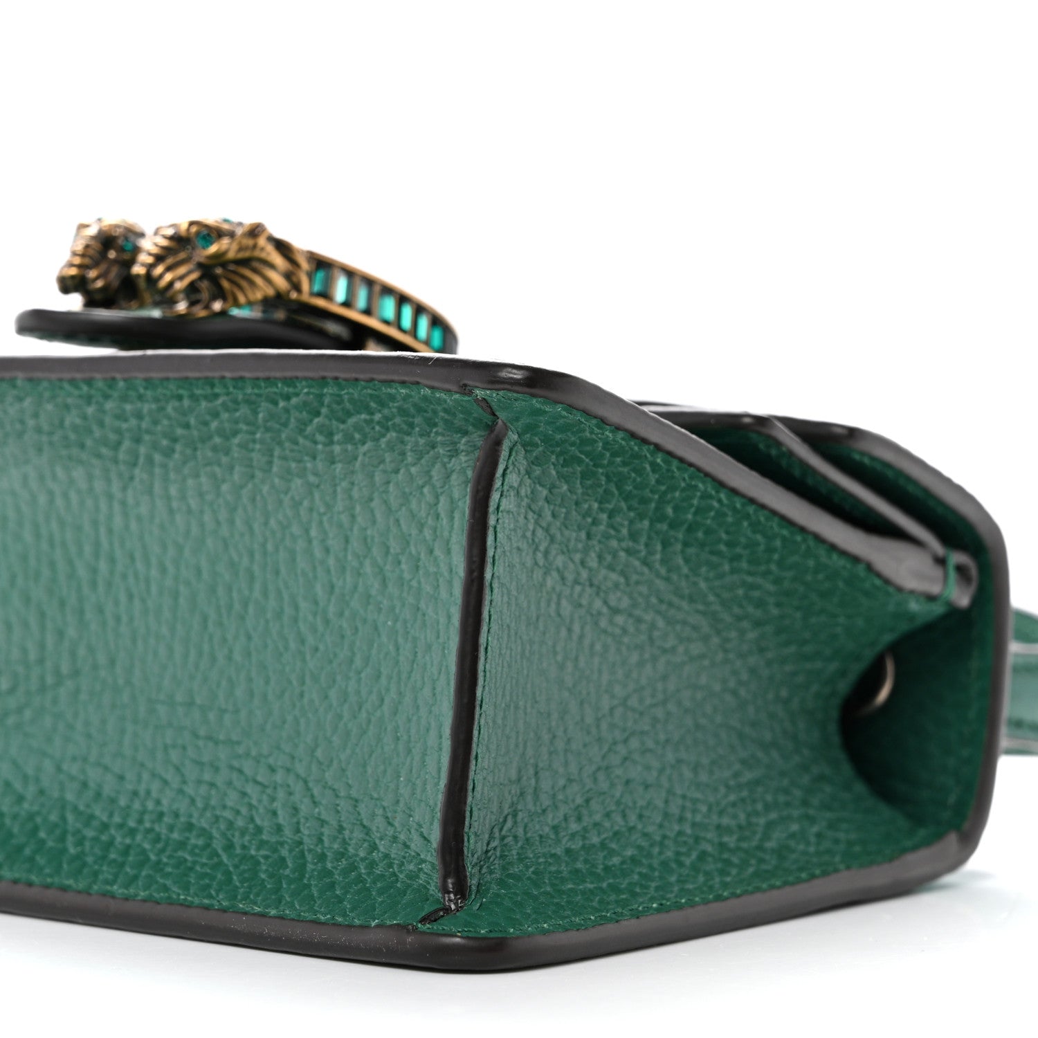 Gucci Dollar Calfskin Crystal Mini Dionysus Top Handle Bag Emerald 10 of 10