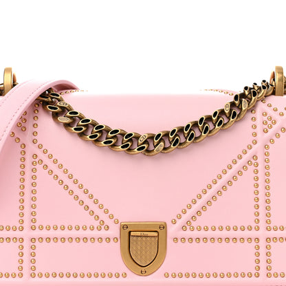Christian Dior Lambskin Studded Small Diorama Flap Bag Baby Pink 7 of 11