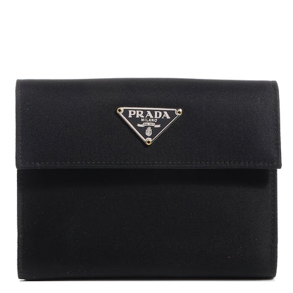 Prada Tessuto Nylon French Wallet Nero Black 1 of 12