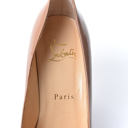 Christian Louboutin Patent Decollete 554 85 Pumps 35.5 Nude 7 of 10