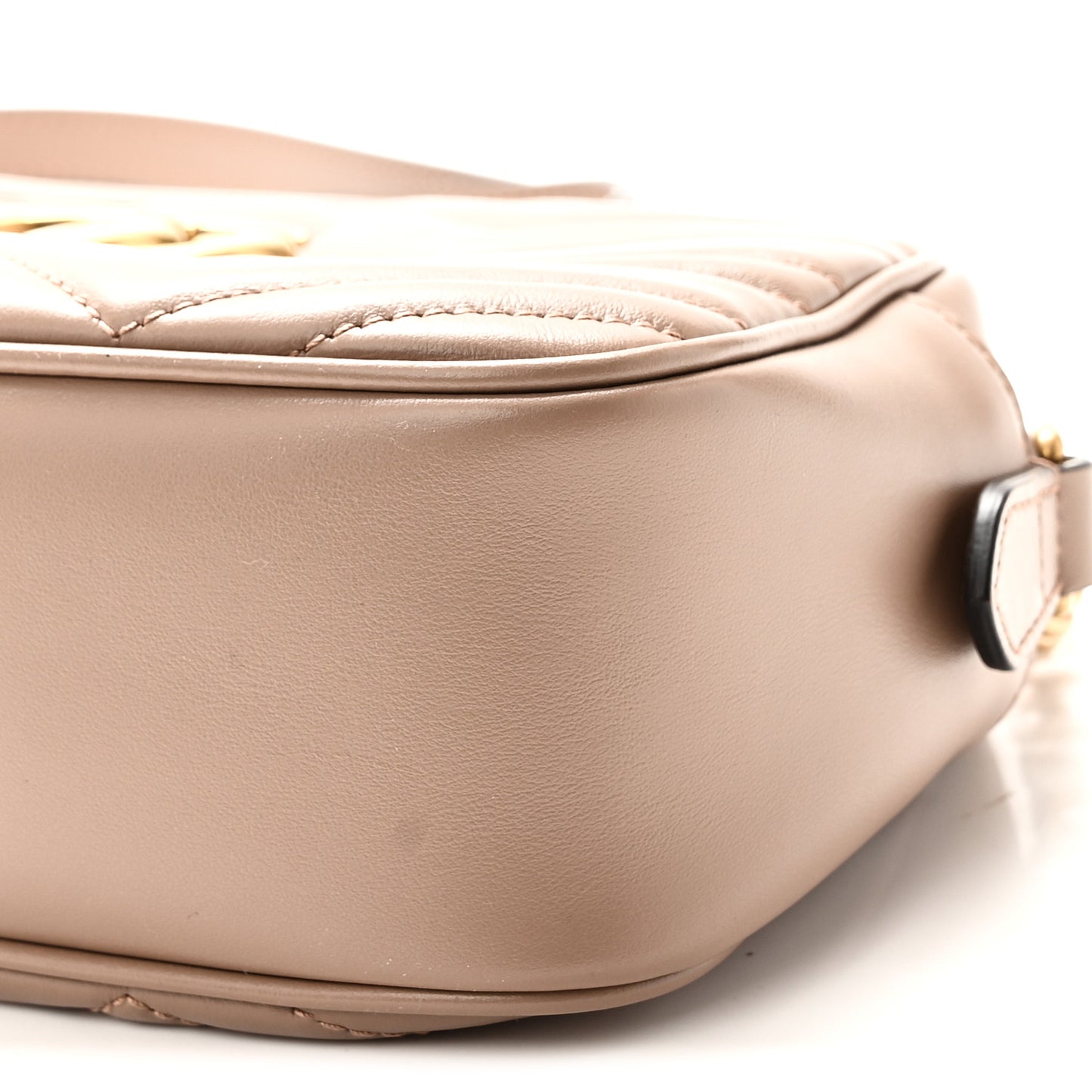 Calfskin Matelasse Small GG Marmont Chain Shoulder Bag Porcelain Rose