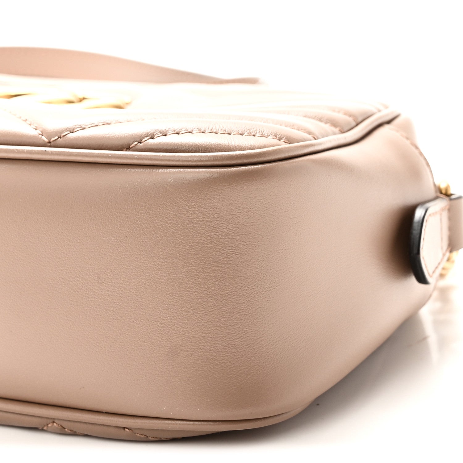 Gucci Calfskin Matelasse Small GG Marmont Chain Shoulder Bag Porcelain Rose 10 of 10