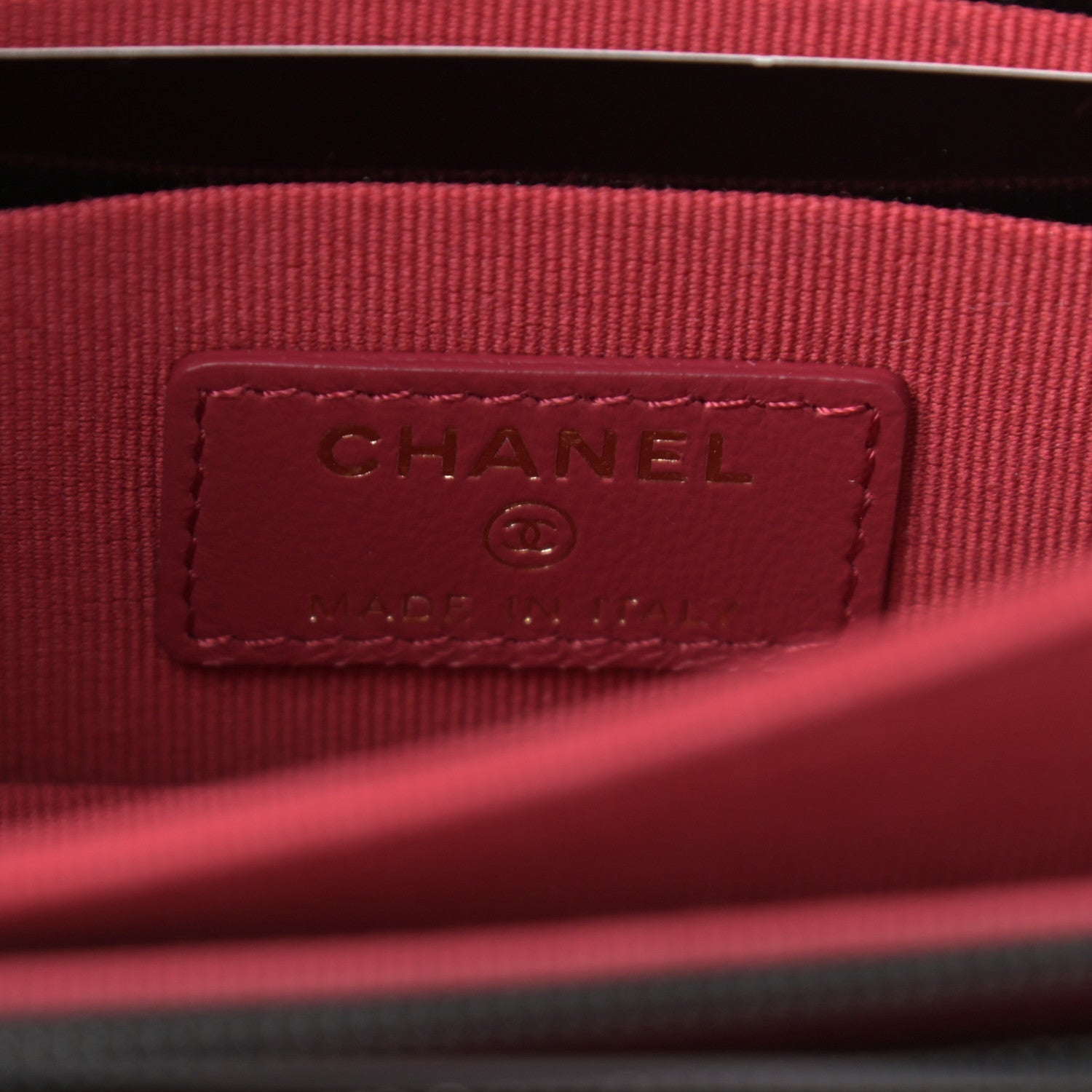 Chanel Lambskin Enamel Quilted Pending CC Clutch With Chain Black 5 of 8