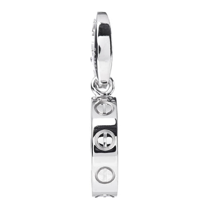 Cartier 18K White Gold LOVE Ring Charm 3 of 4