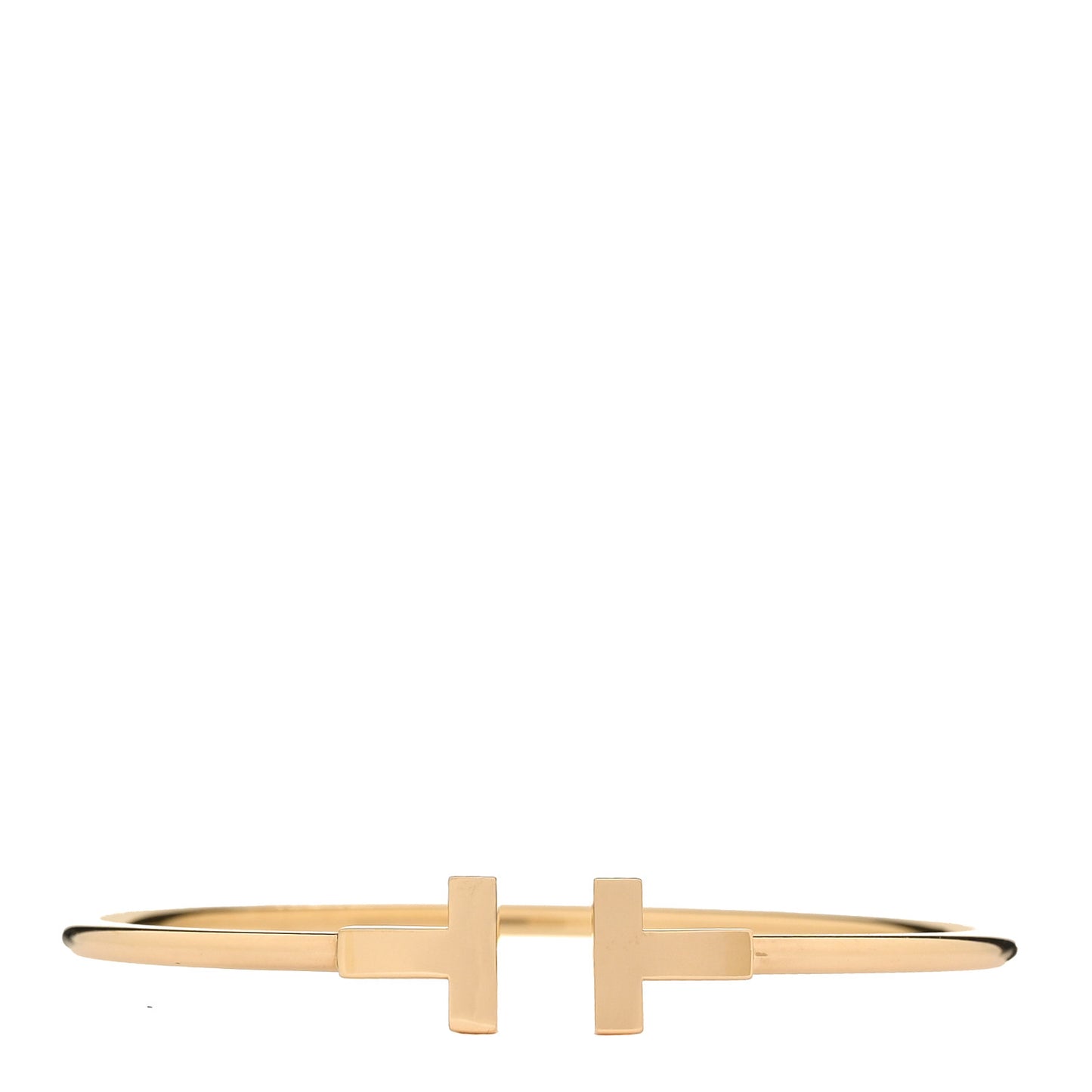 18K Yellow Gold T Wire Bracelet