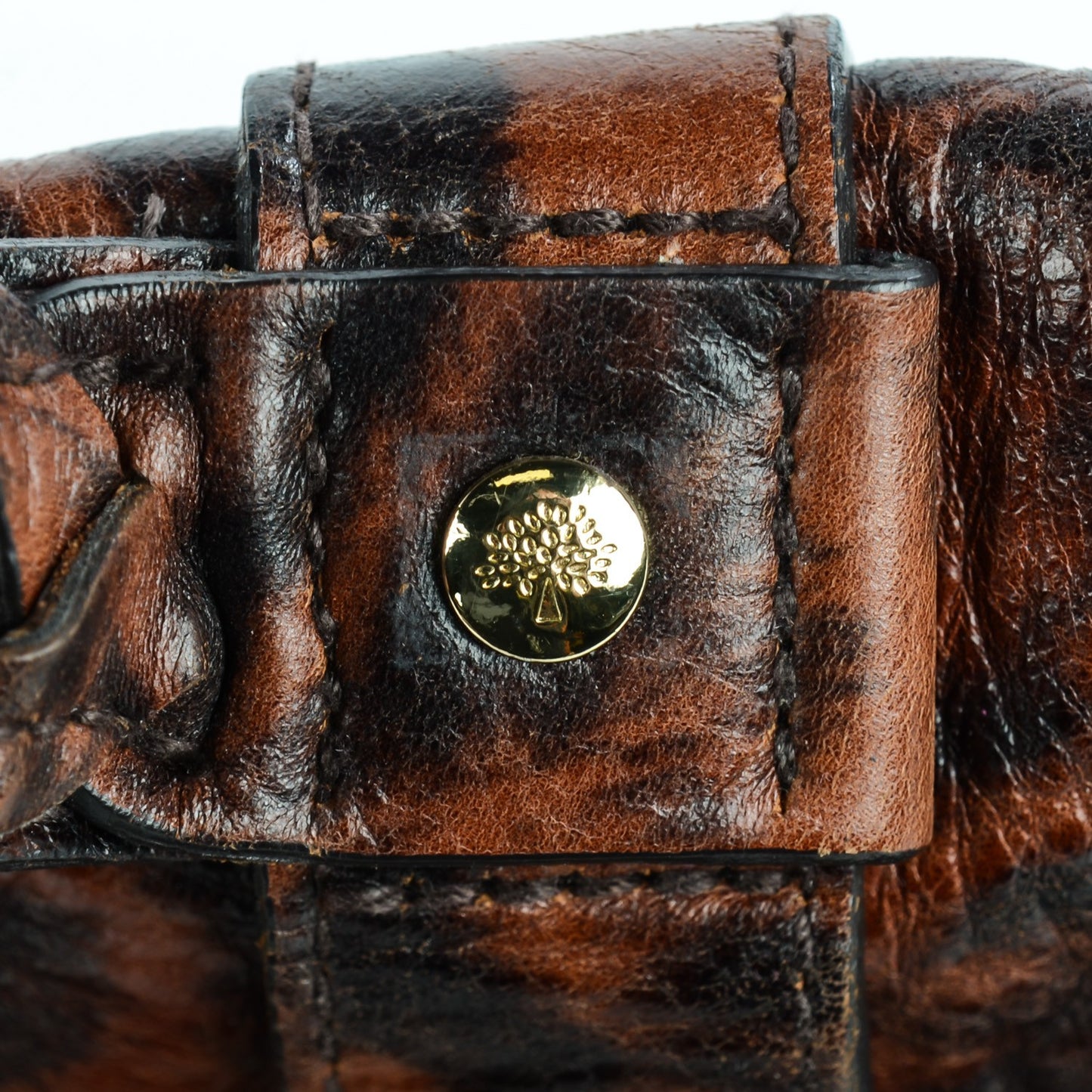 Shiny Leopard Oversized Alexa Dark Oak