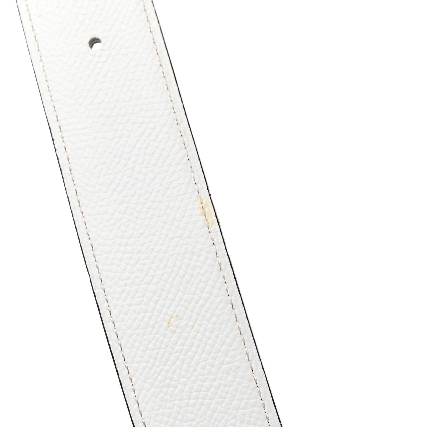 Epsom 32mm Belt Strap 105 42 White Vert De Gris