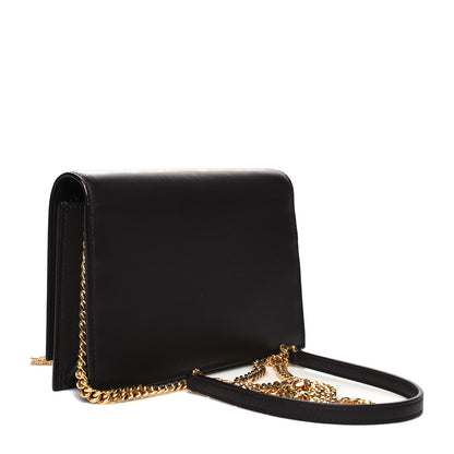 Saint Laurent Smooth Calfskin Classic Monogram Kate Tassel Chain Wallet Amaranto 3 of 10