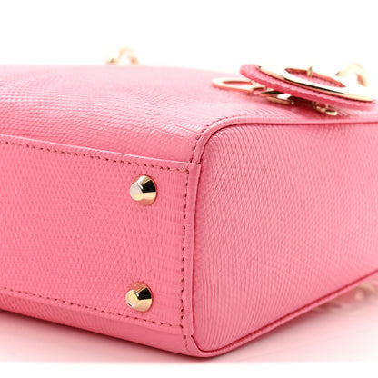 Christian Dior Lizard Mini Lady Dior Pink 9 of 9