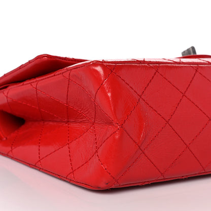 Chanel Aged Glazed Calfskin Quilted 2.55 Reissue 226 Flap Red 8 of 10