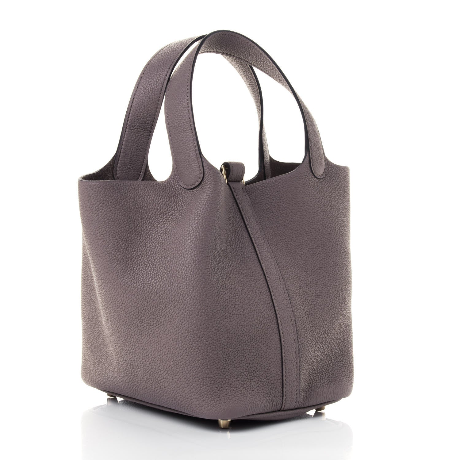 Hermes Taurillon Maurice Picotin Lock 18 PM Gris Asphalte 4 of 9