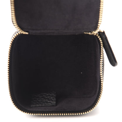 Chanel Calfskin Quilted Jewelry Travel Case Black 5 of 9