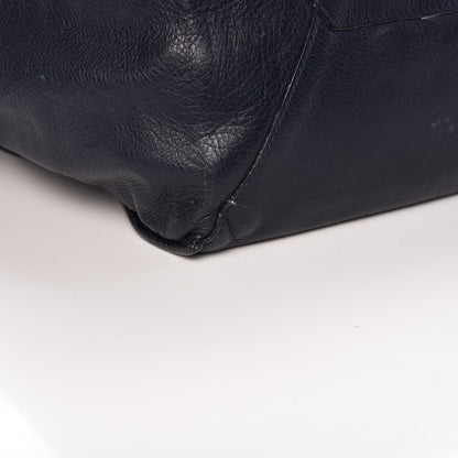 Balenciaga Calfskin Papier Ligne A5 Flap Tote Bleu Roi Black 9 of 13