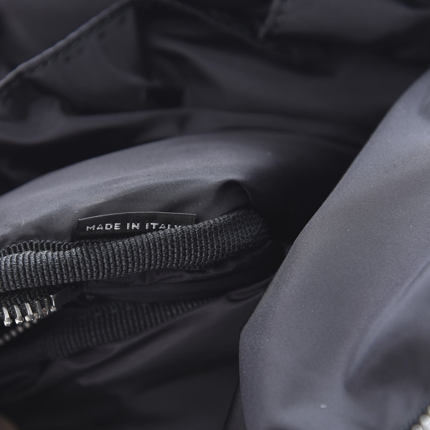 Prada Tessuto Nylon Nappa Pouch Black 7 of 9