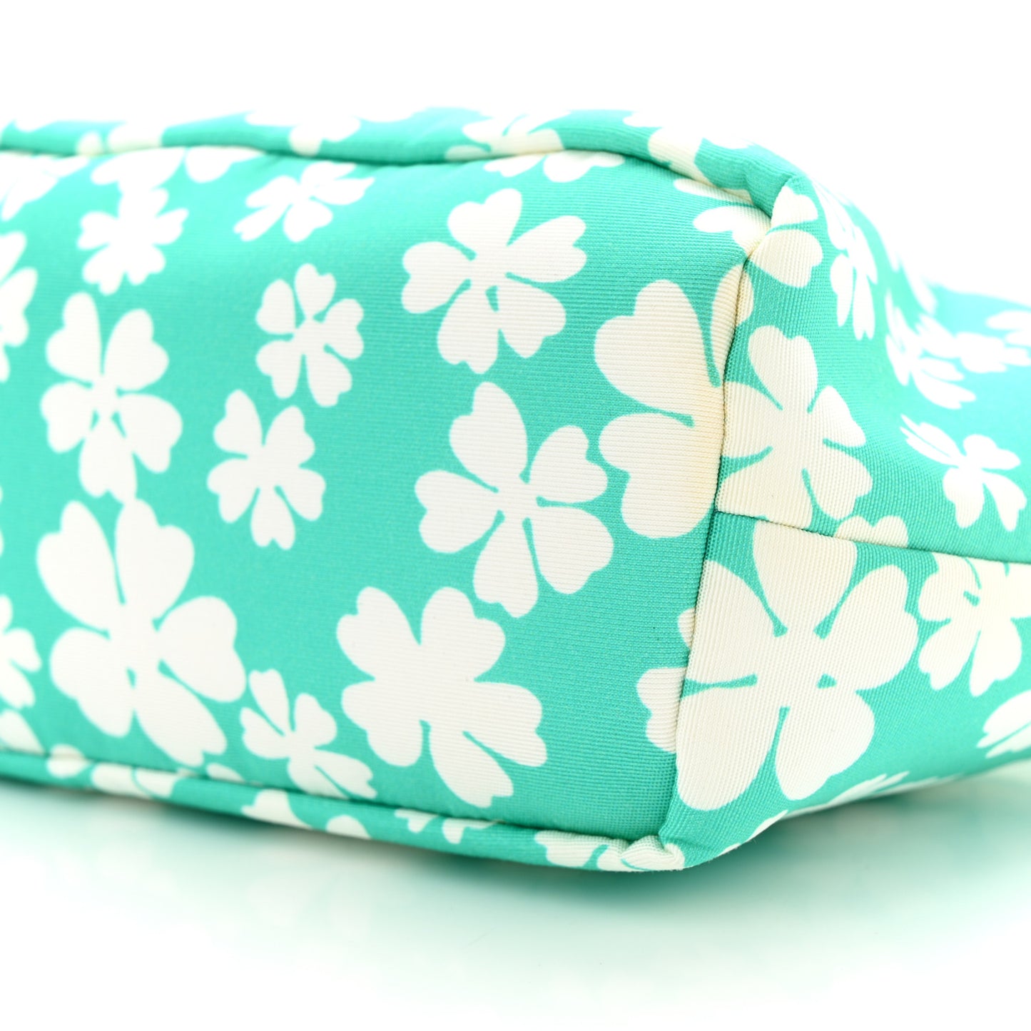 Nylon Magnolia Print Mini Spirit Cire Bag Giada White