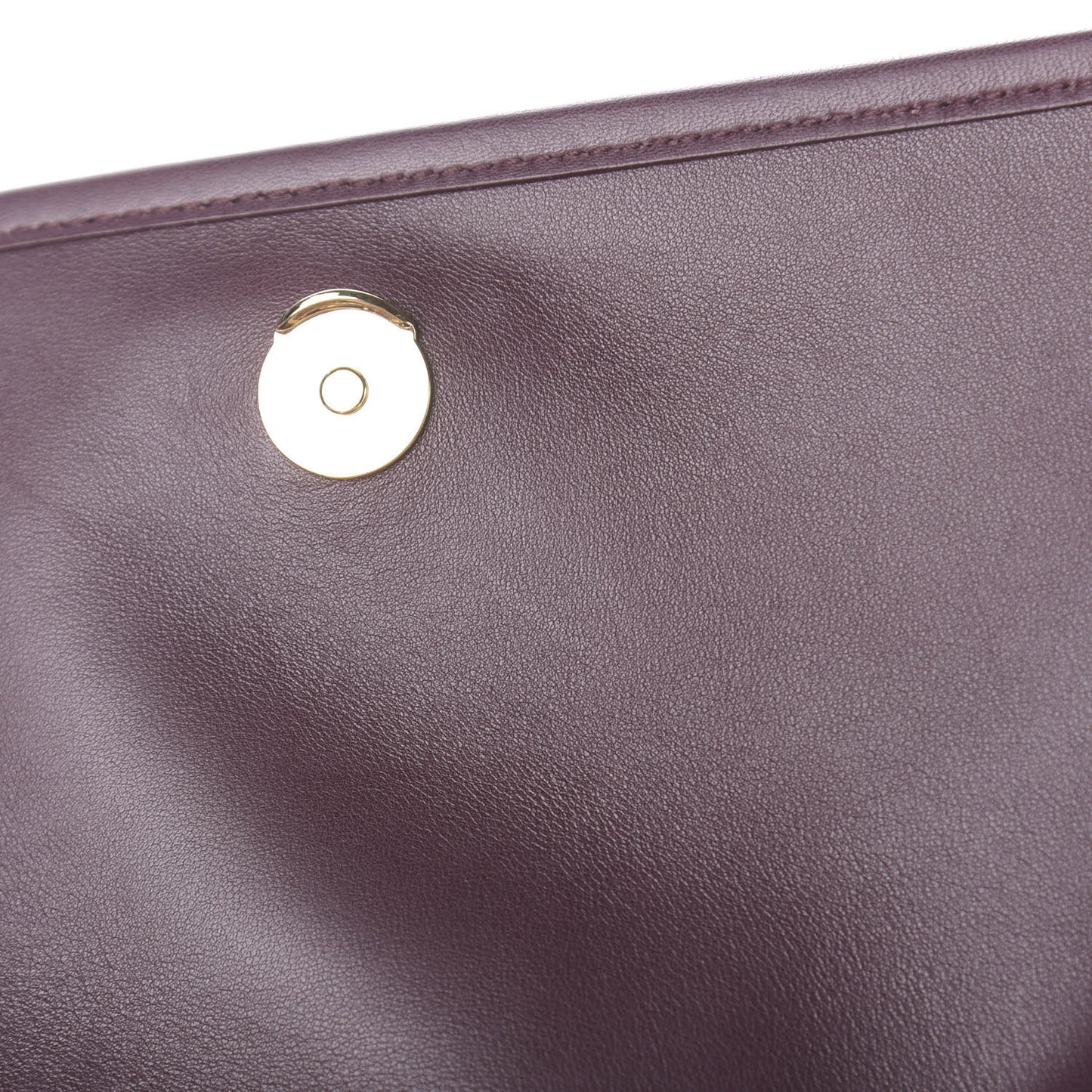 Lambskin Matelasse Monogram Medium Niki Chain Satchel Burgundy