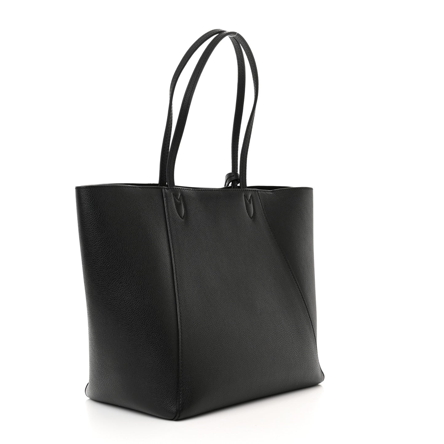 Calfskin Lockme Cabas Black