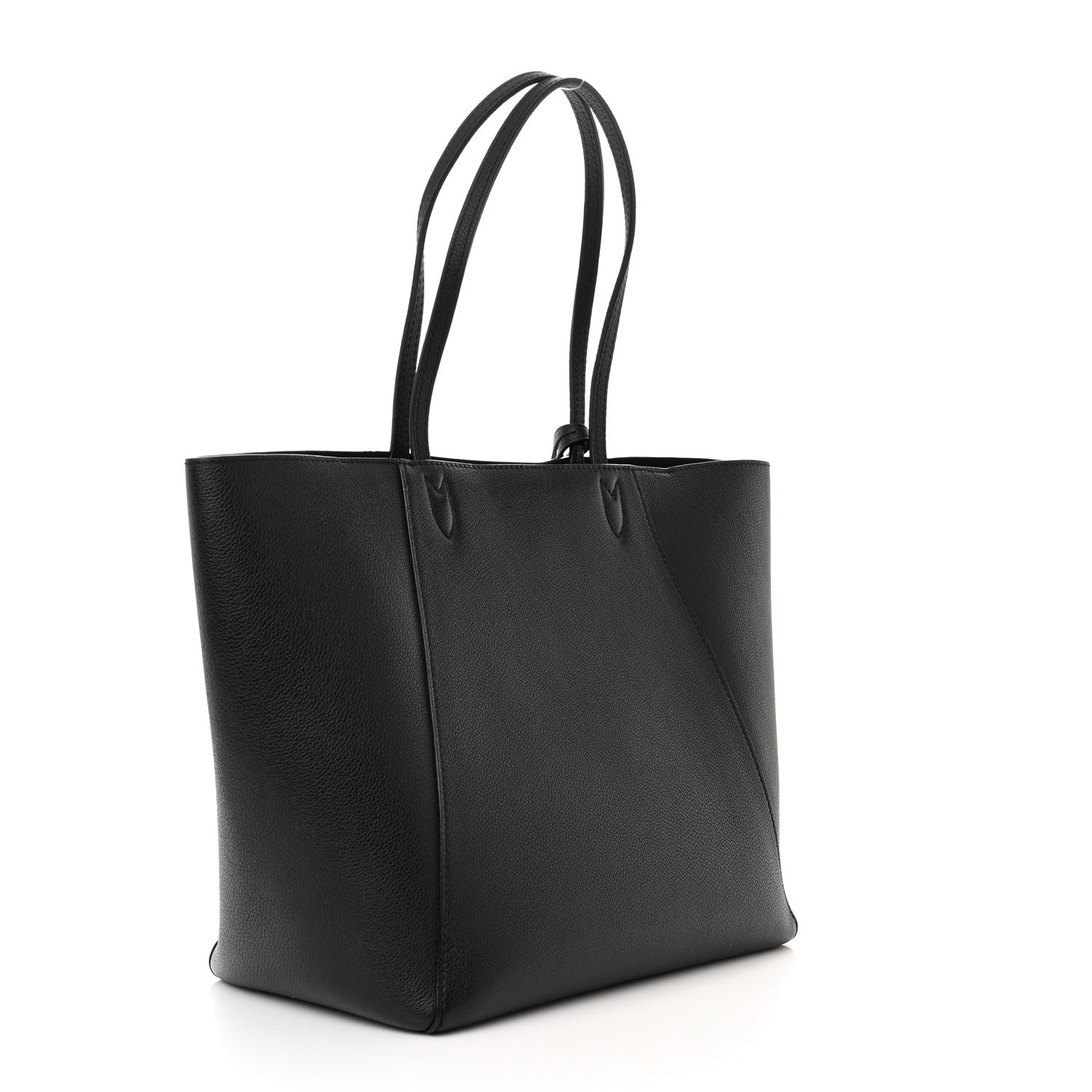 Louis Vuitton Calfskin Lockme Cabas Black 3 of 9