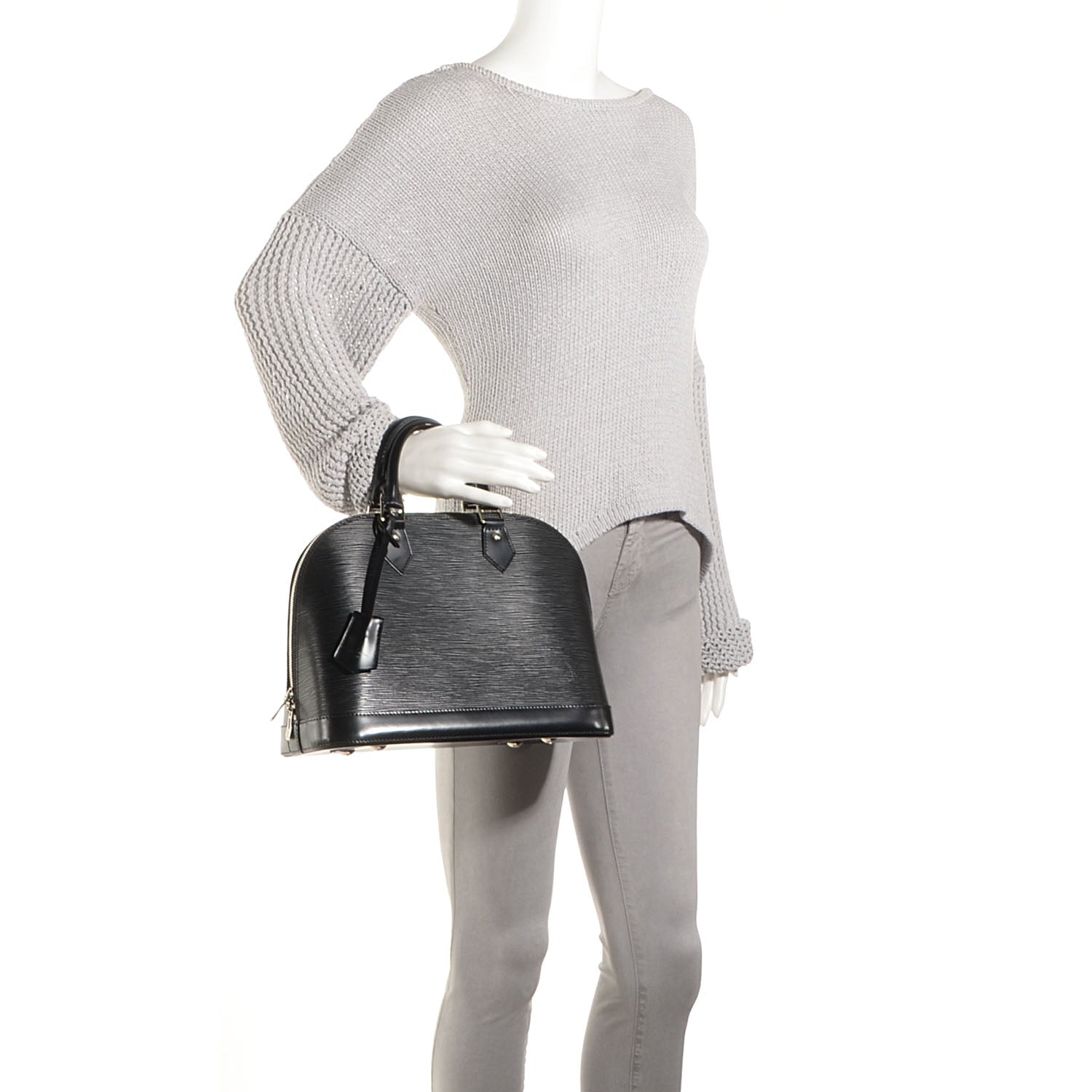 Louis Vuitton Epi Alma PM Black 2 of 7