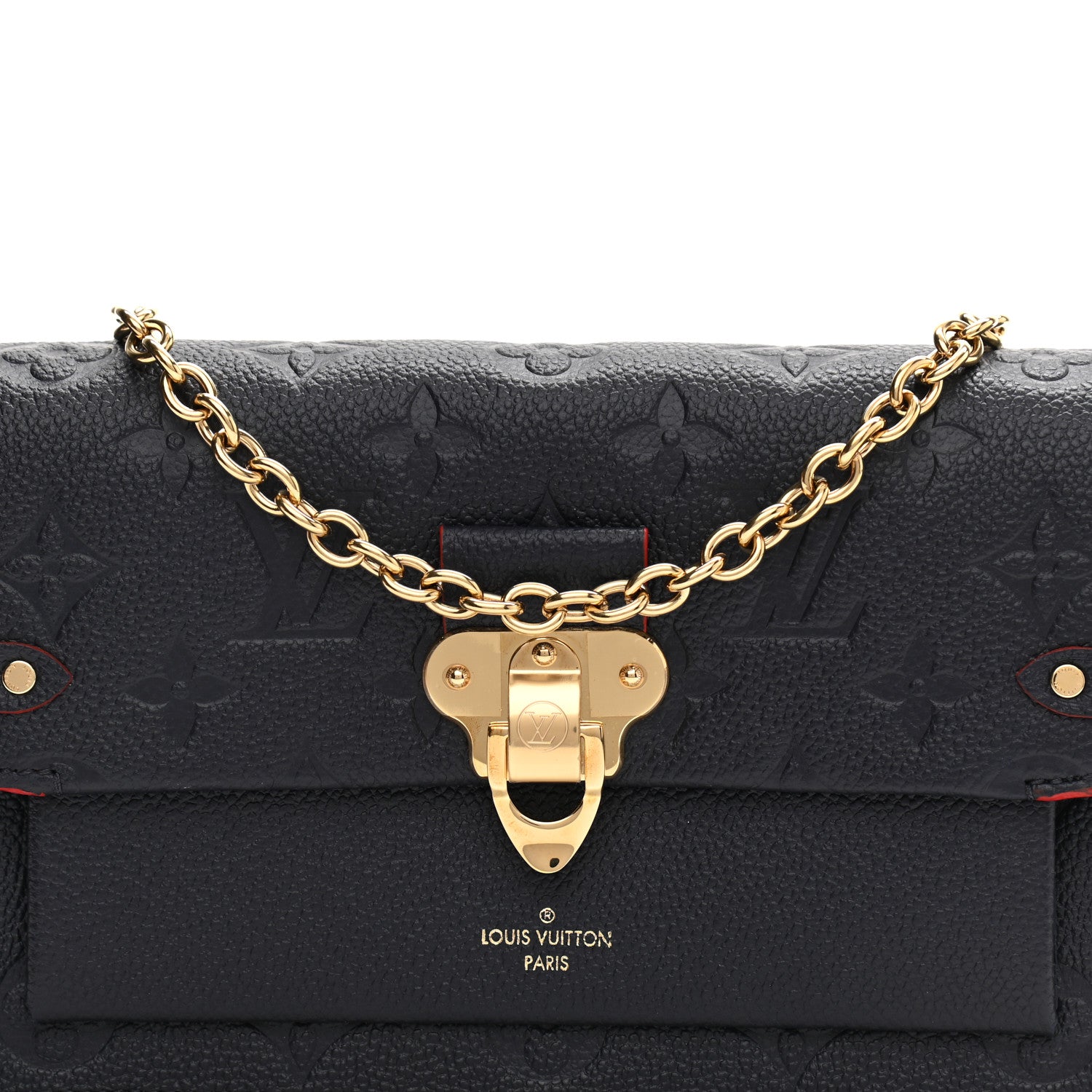 Louis Vuitton Empreinte Vavin Chain Wallet Marine Rouge 7 of 10