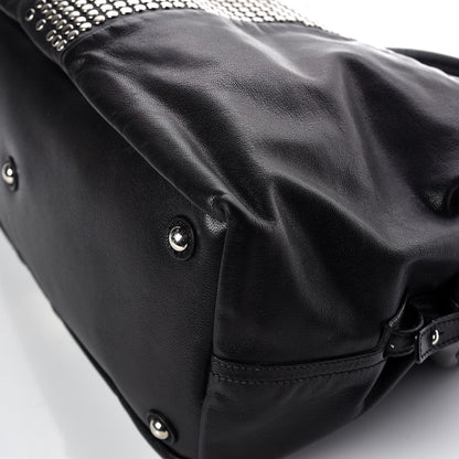 Saint Laurent Chevre Large Rock Stud Easy Y Black 16 of 19