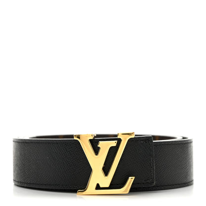 Louis Vuitton Calfskin Monogram 30mm LV Initiales Reversible Belt 75 30 Black 1 of 10