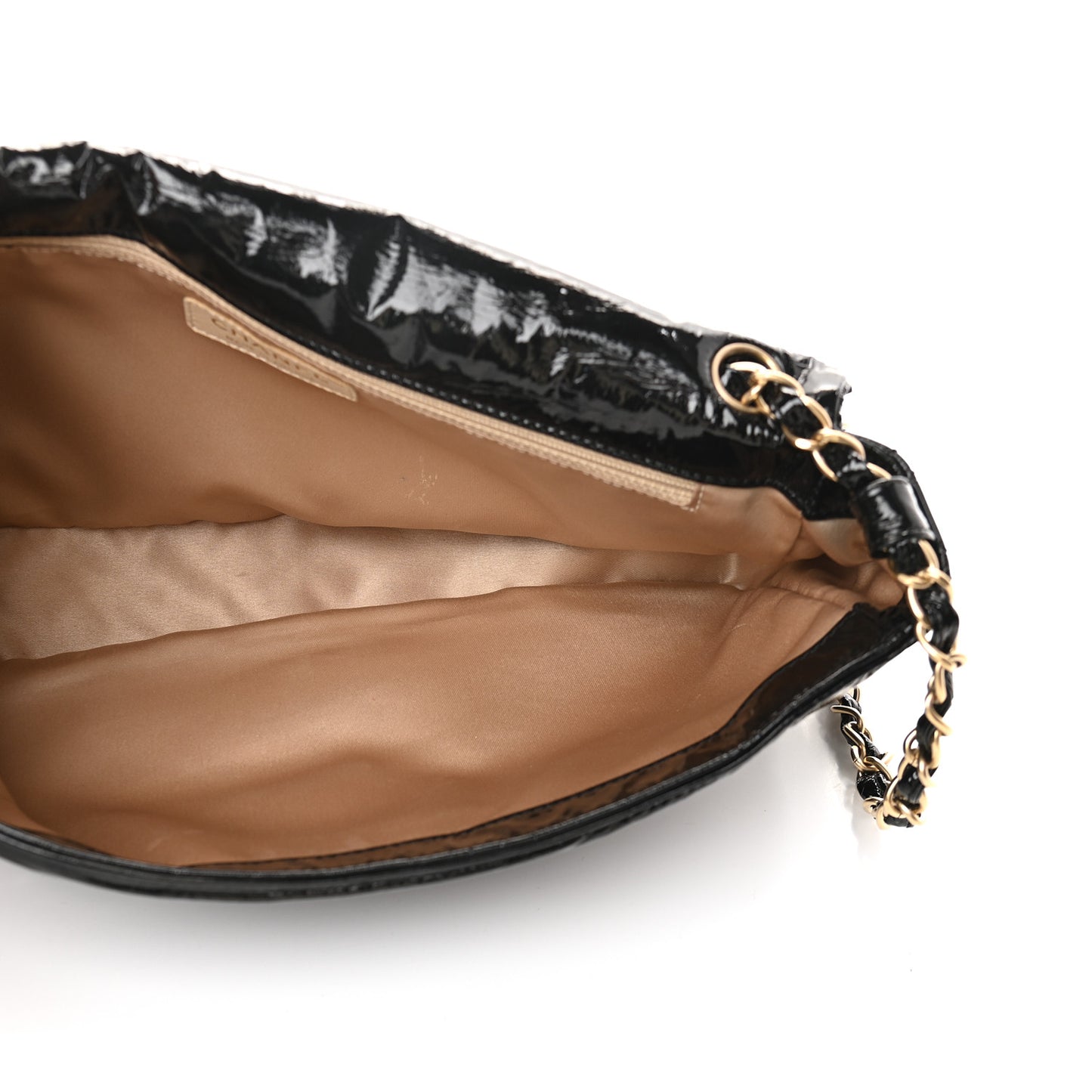 Vinyl Medium Rock and Chain Flap Black