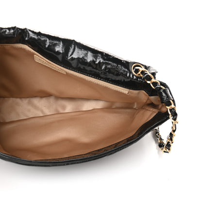 Chanel Vinyl Medium Rock and Chain Flap Black 5 of 9