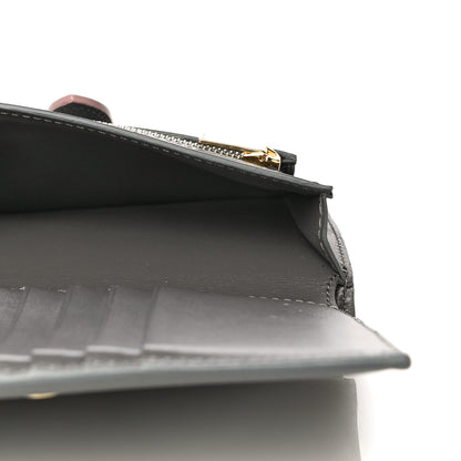 Celine Grained Calfskin Medium Multifunction Strap Wallet Grey Vintage Pink 6 of 14