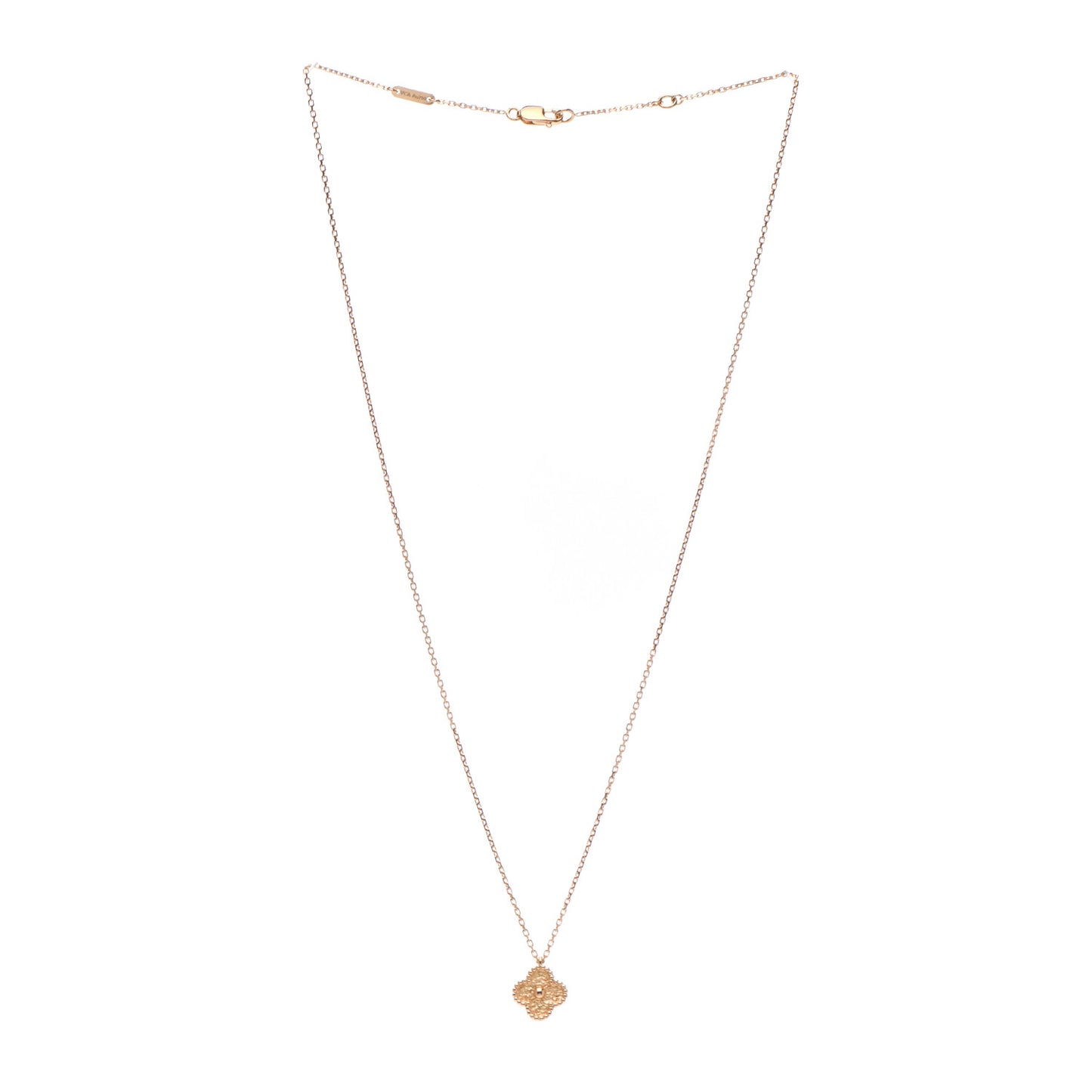 18K Rose Gold Sweet Alhambra Pendant Necklace