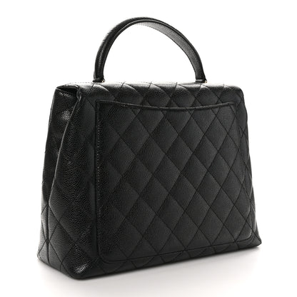Chanel Caviar Quilted Jumbo Kelly Flap Black 3 of 9
