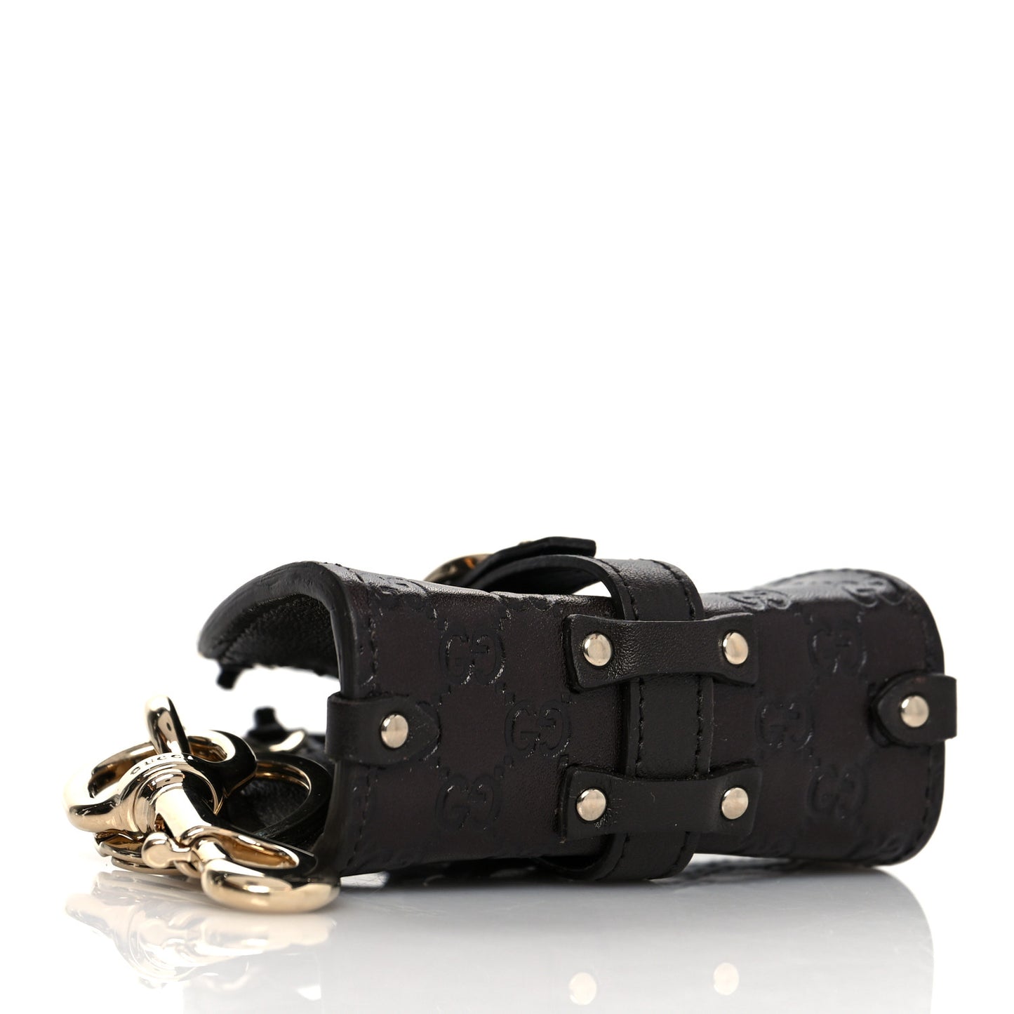 Guccissima Mini Jackie Bag Charm Black