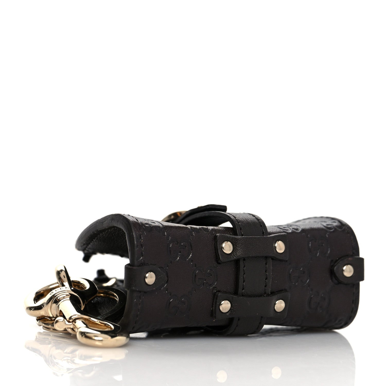 Gucci Guccissima Mini Jackie Bag Charm Black 3 of 9