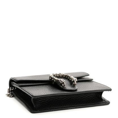 Gucci Calfskin Super Mini Dionysus Shoulder Bag Black 4 of 12