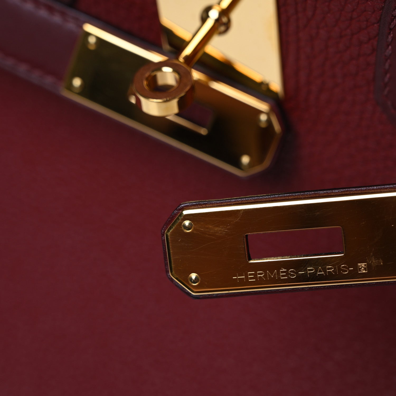 Hermes Taurillon Clemence Sombrero Birkin 30 Rouge H Rose Azalea 12 of 12