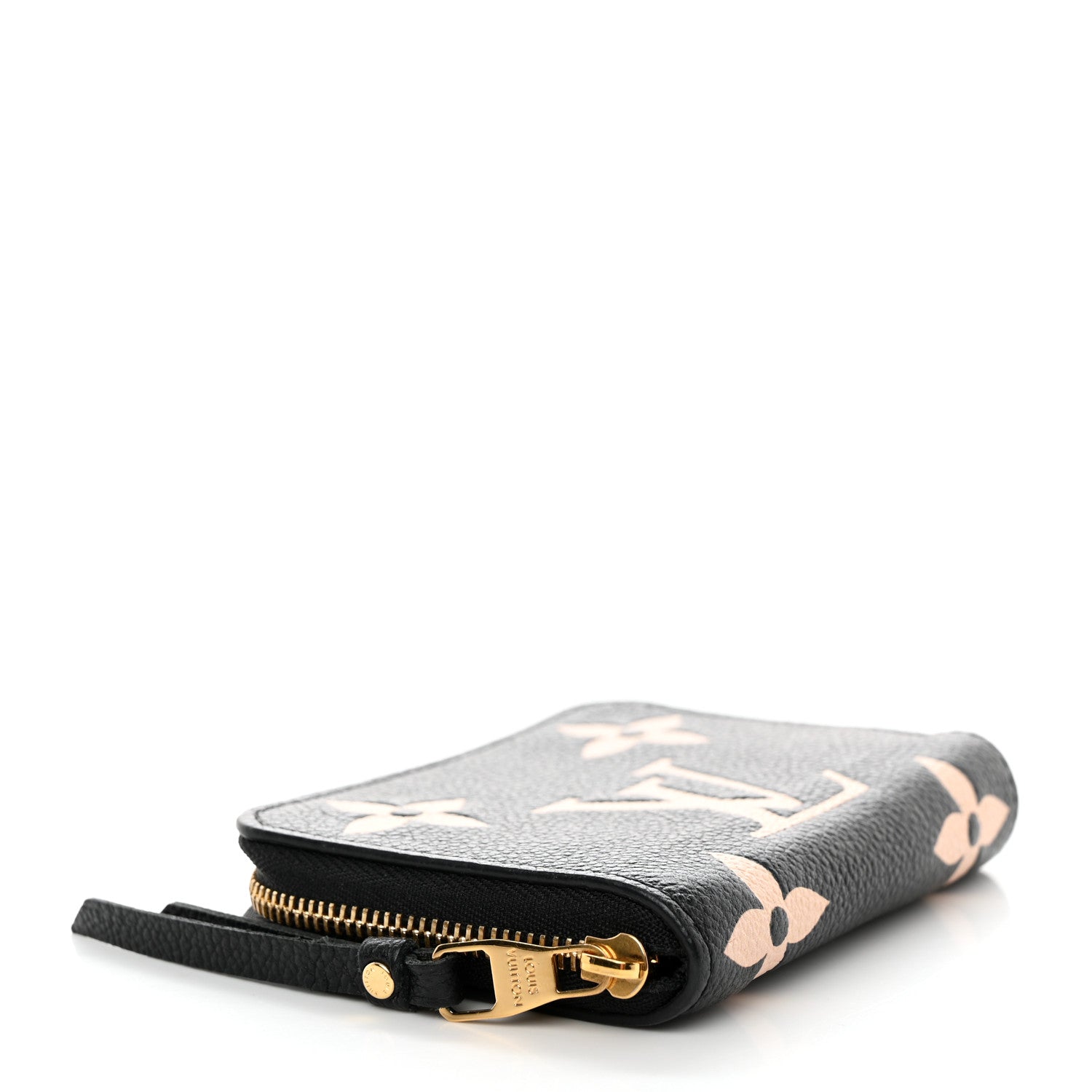 Louis Vuitton Empreinte Monogram Giant Zippy Coin Purse Black Beige 4 of 7