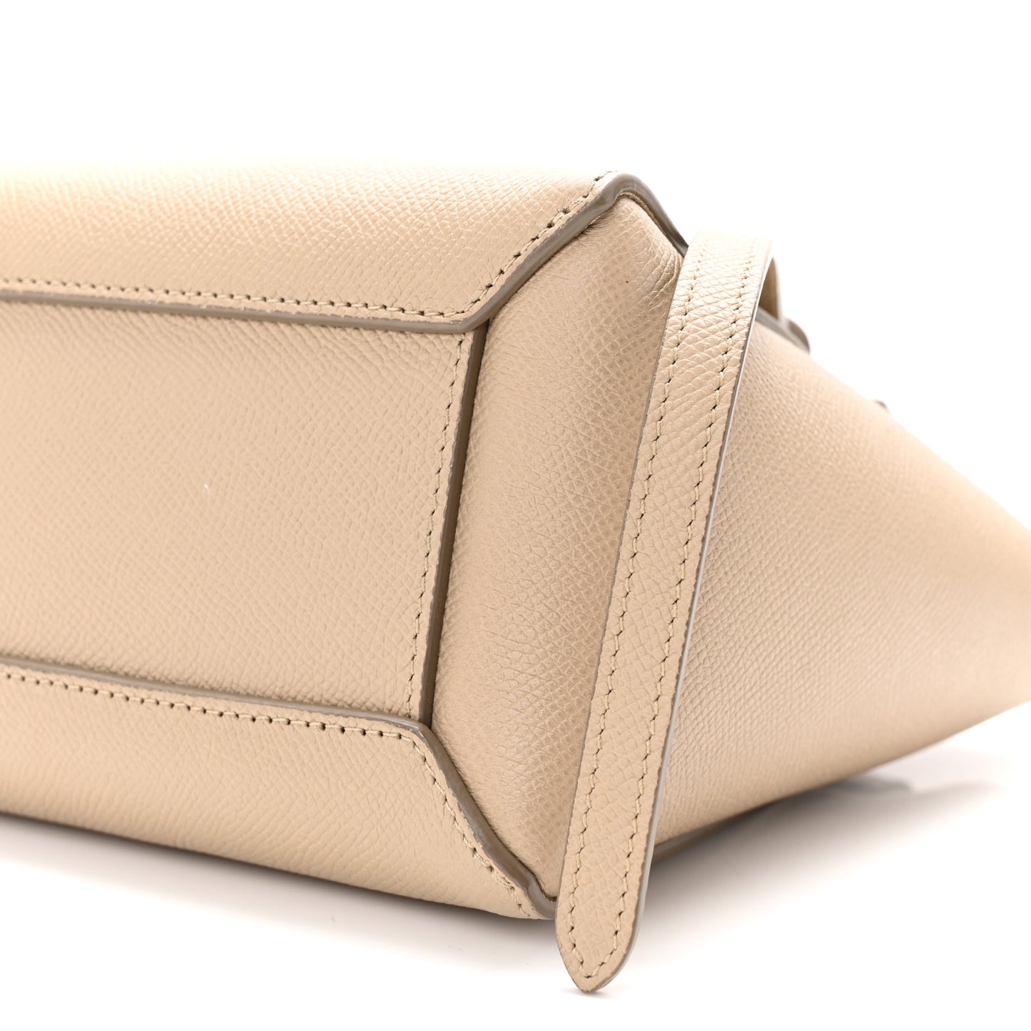 Grained Calfskin Nano Belt Bag Light Taupe