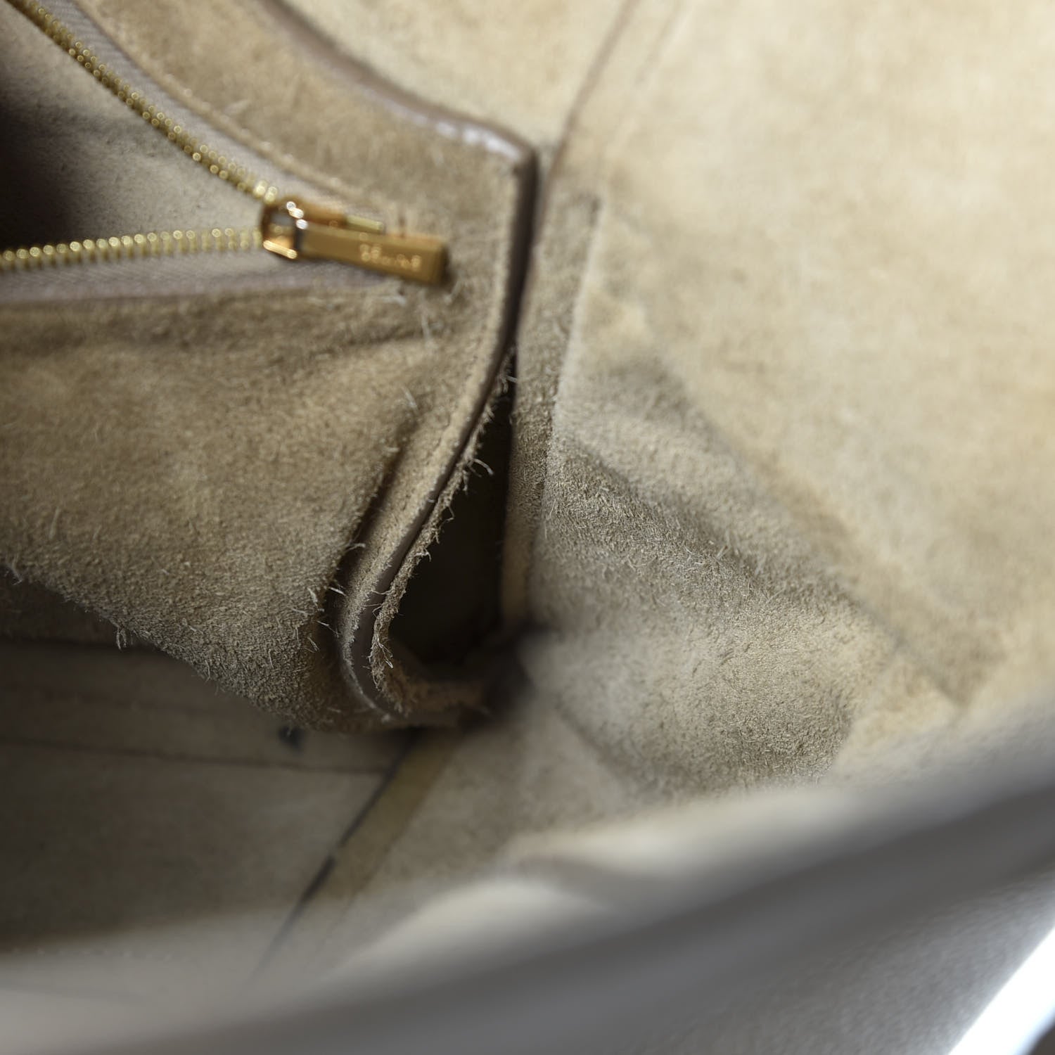 Celine Soft Grained Calfskin Sangle Bucket Bag Taupe 7 of 11