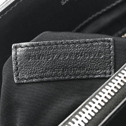 Saint Laurent Calfskin Y Quilted Monogram Medium Loulou Chain Satchel Black 7 of 11