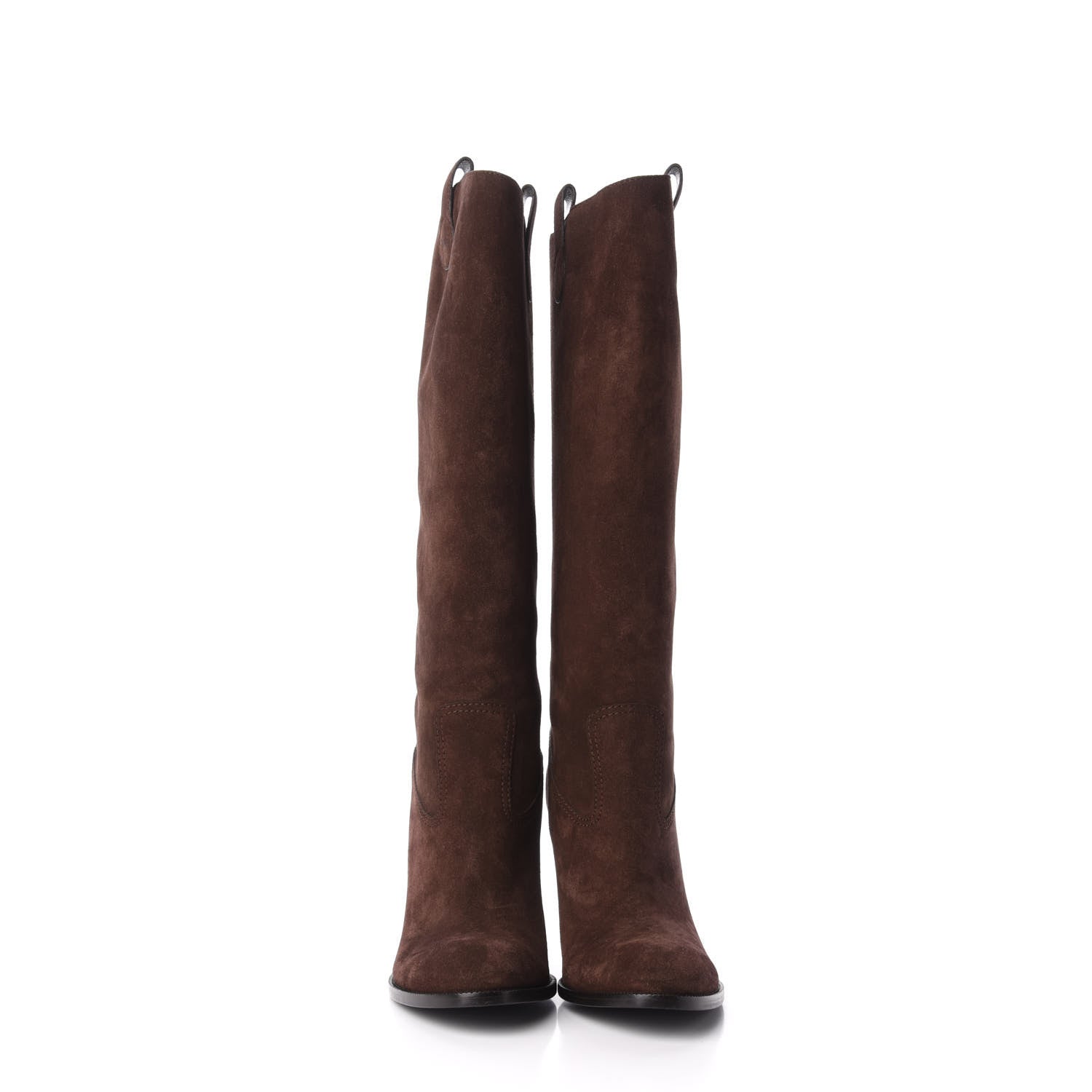 Gucci Suede Knee High Boots 41 Moro 2 of 10