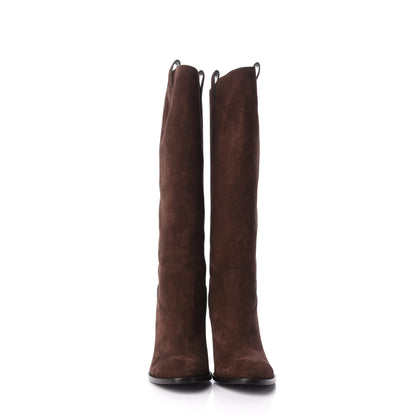 Gucci Suede Knee High Boots 41 Moro 2 of 10