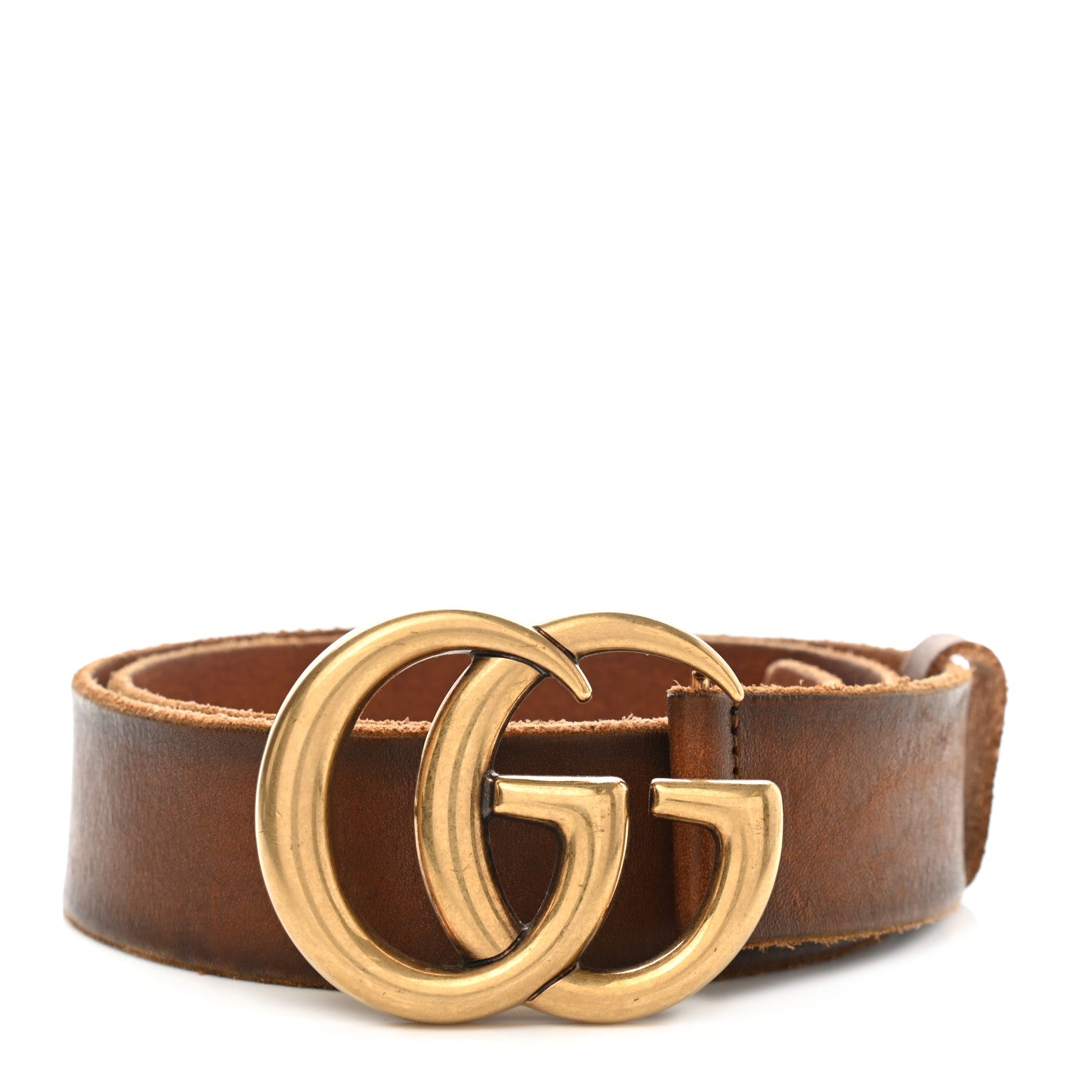 Gucci Faded Calfskin Double G 40mm Belt 80 32 Cuir 1 of 7