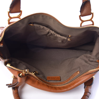 Chloe Calfskin Large Marcie Satchel Tan 7 of 12