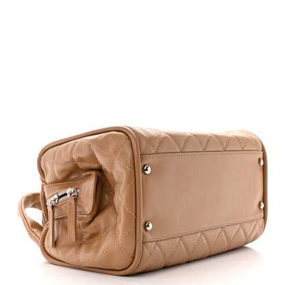 Chanel Caviar Quilted CC Timeless Bowler Dark Beige 4 of 15