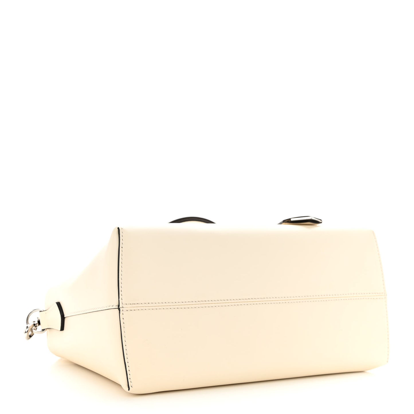 Vitello King Logo Embossed Medium By The Way Boston Bag White Ice