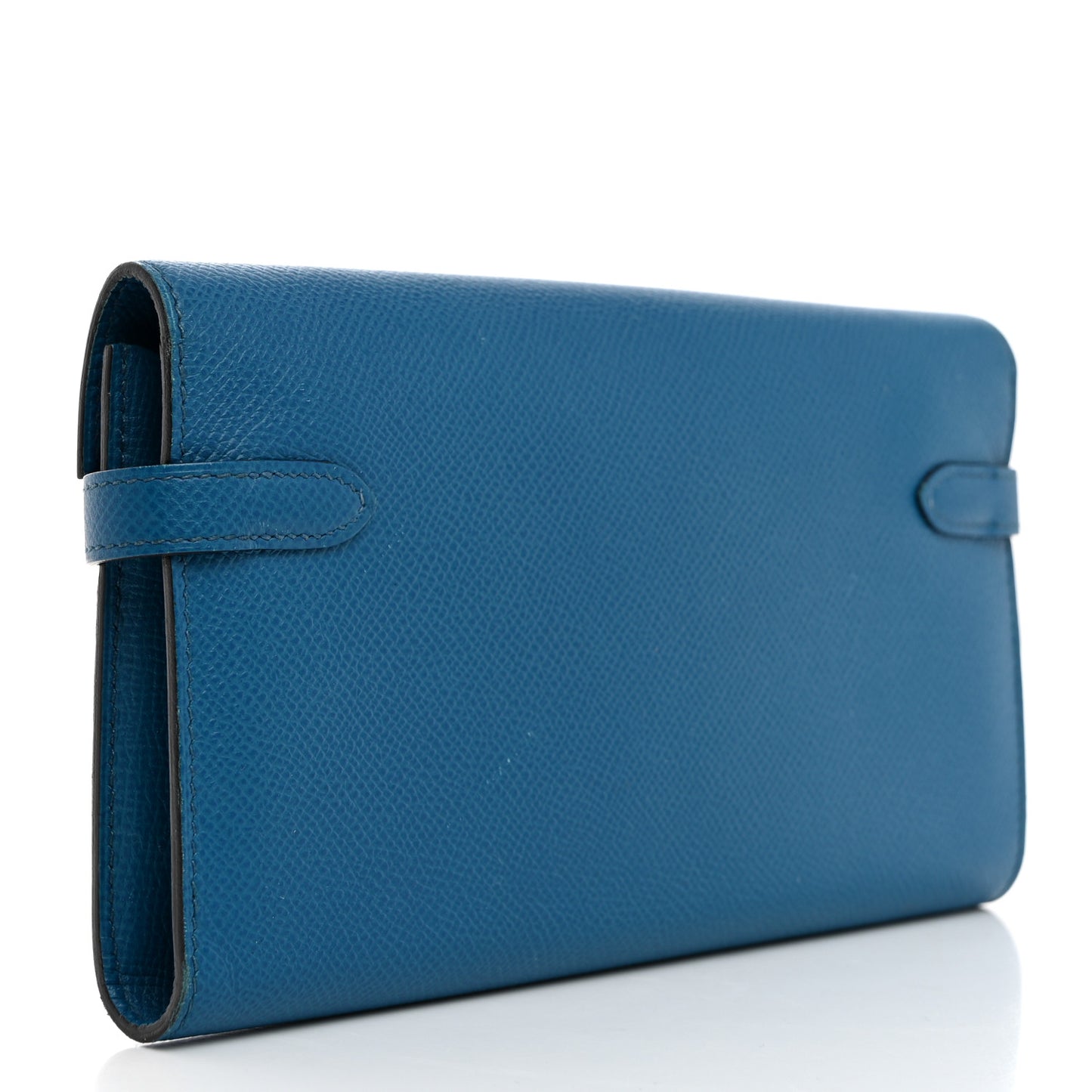 Epsom Kelly Longue Wallet Bleu Izmir