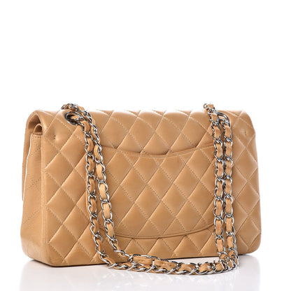 Chanel Lambskin Quilted Medium Double Flap Beige 3 of 16